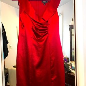 Dress barn collection/Red dress.  Never worn. Zipper closure in back.